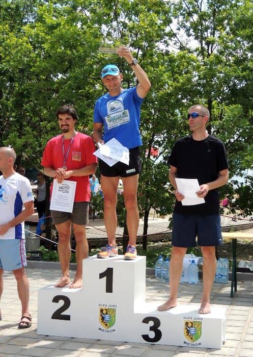 Bieg Mietkowski 2013 dekoracja mężczyzn