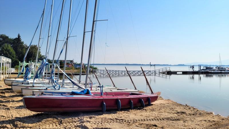 Plaża w Borzygniewie (powódź) 2024