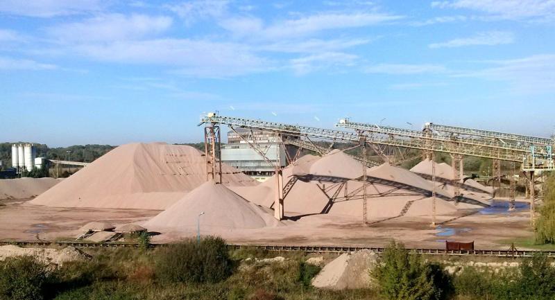 Kopalnia WKSM Mietków - frakcjonowanie żwiru 2013