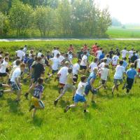 Otwarte biegi przełajowe nad Zalewem Mietkowskim 2011 start