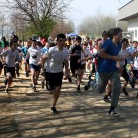 Biegi przełajowe nad Zalewem Mietkowskim 2012 start OSW