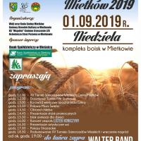 Dożynki gminne w Mietkowie 2019 plakat