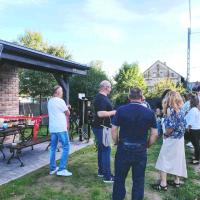 Przystanek turystyczny w Domanicach 2025 spotkanie mieszkańców