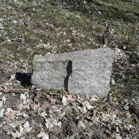 Grodzisko w Milinie (tył kamienia) 2013